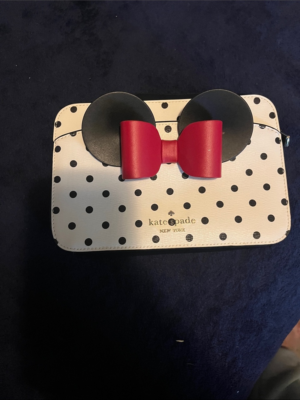 kate spade Small Polka Dot Minnie Crossbody - White, Black & Red